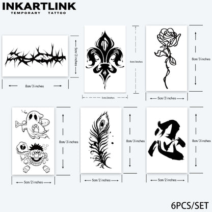 6 Sheets small tattoo Combination 6
