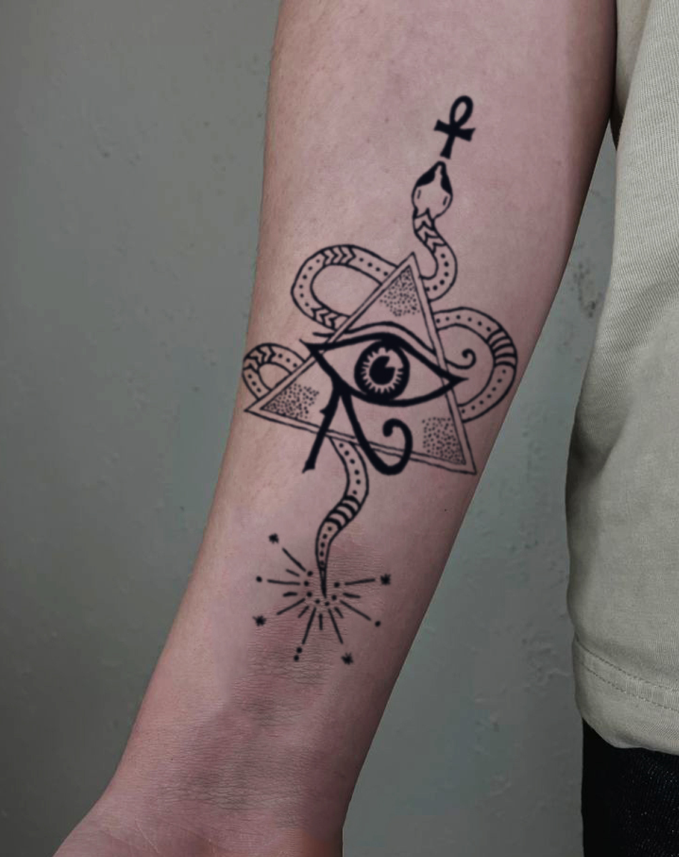 Mystic Snake Ocular Serpent Gothic Tattoos