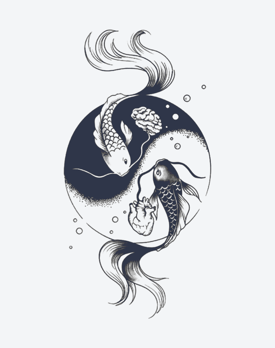 Good Luck-Koi Fish Tattoo Design | Strength \u0026 Fortune – INKARTLINK, image size:950x1200