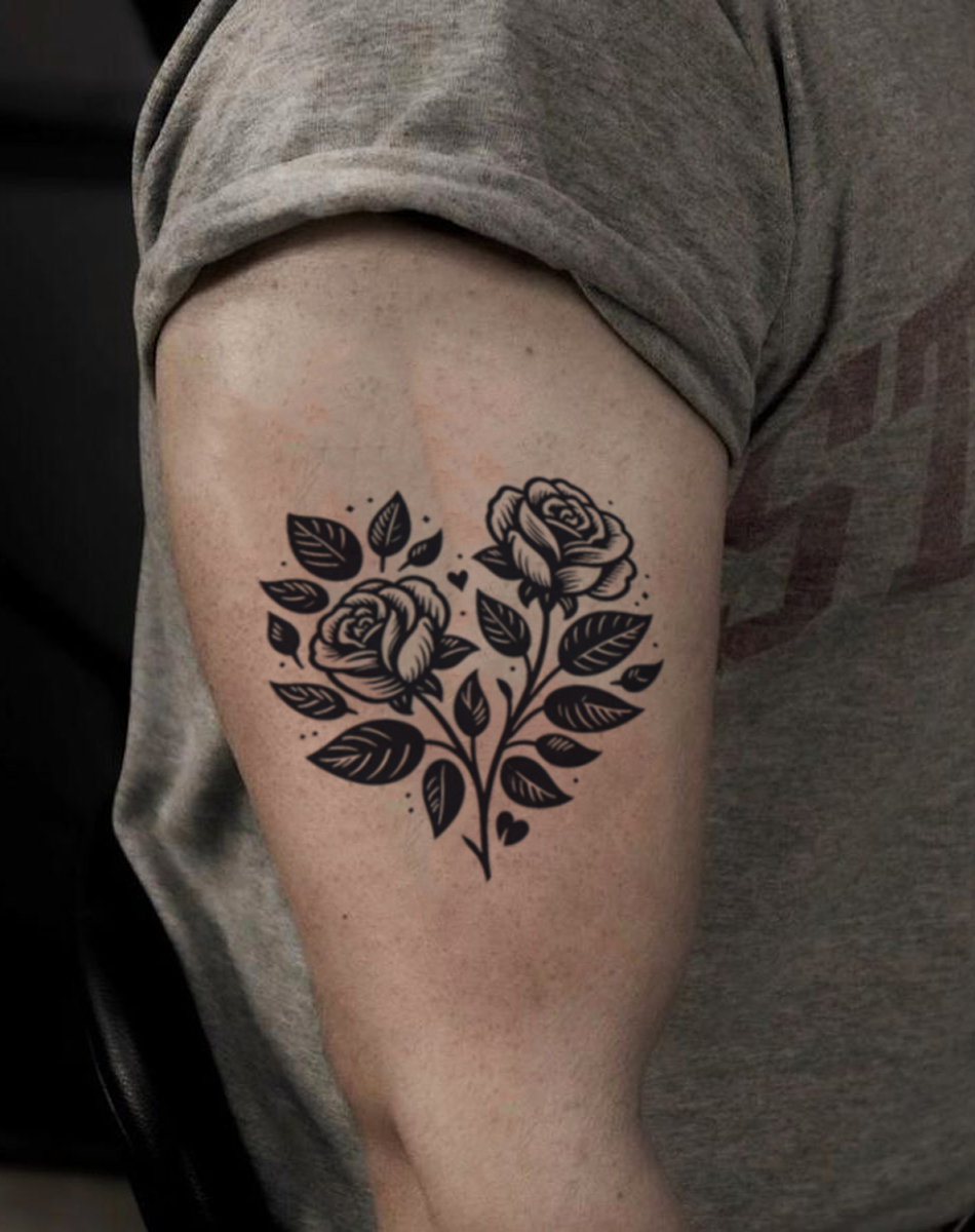 Floral Heart Love