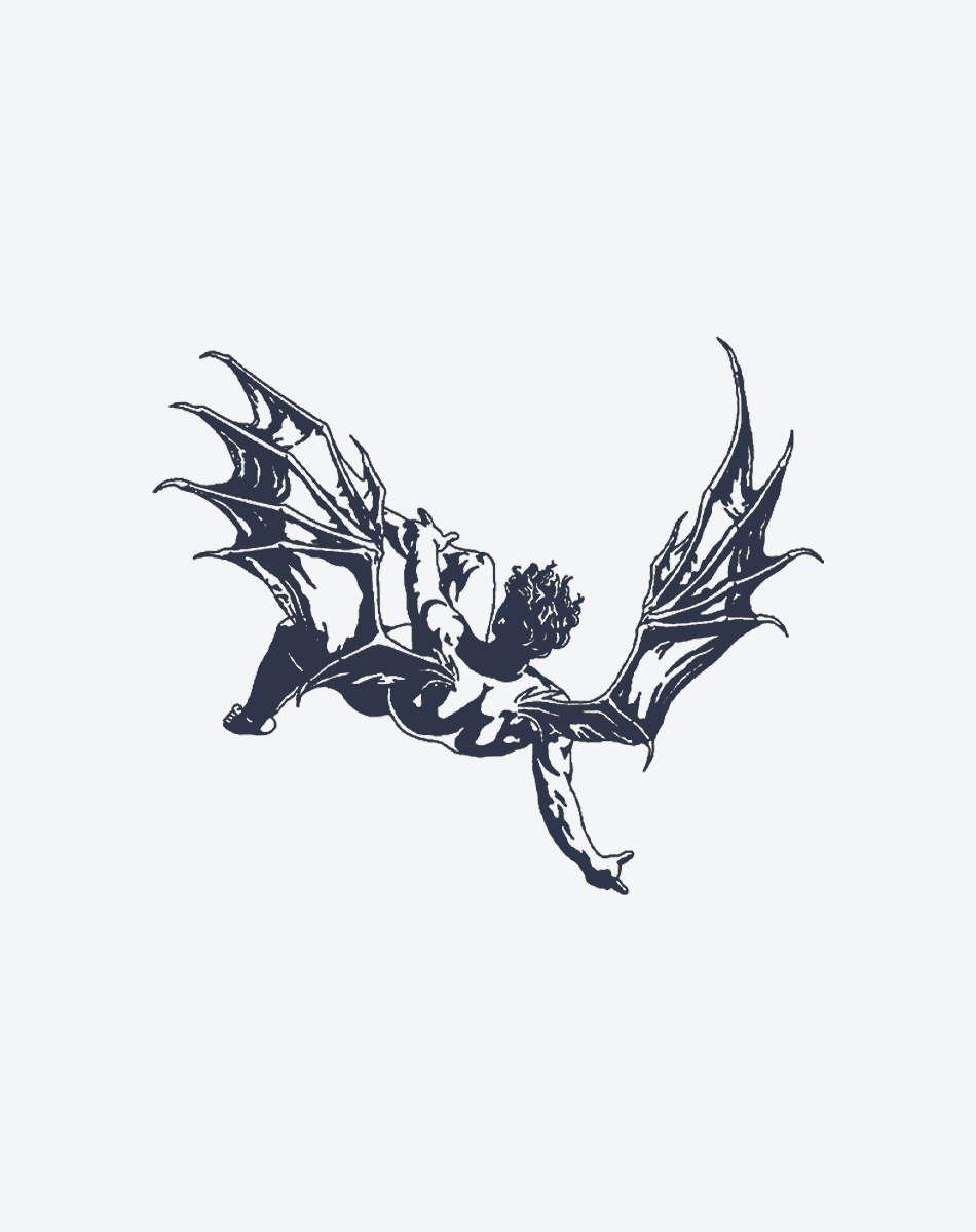 The Fallen Angel|Long-Lasting Herbal Tattoos – INKARTLINK, image size:950x1200