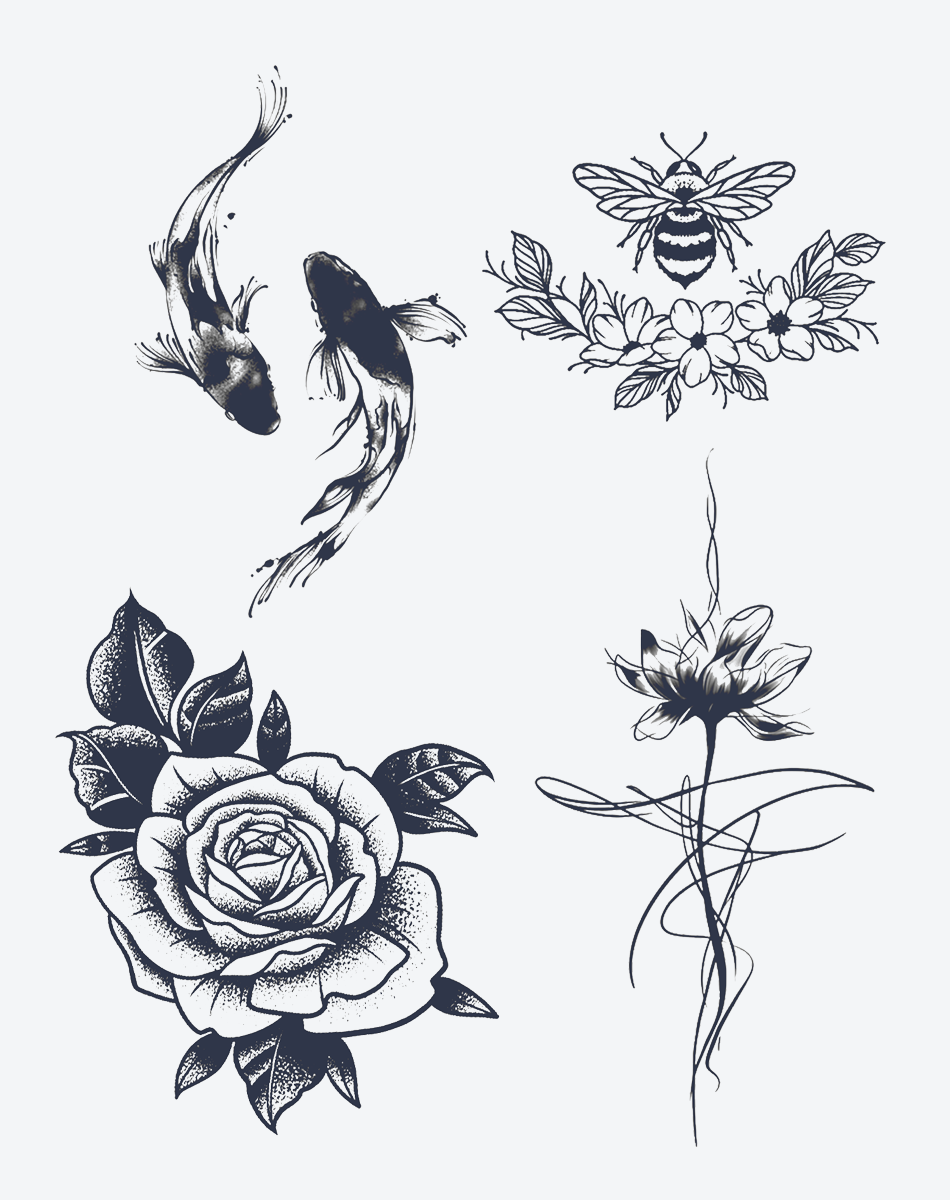 Flora & Fauna Whispers(4 pieces)