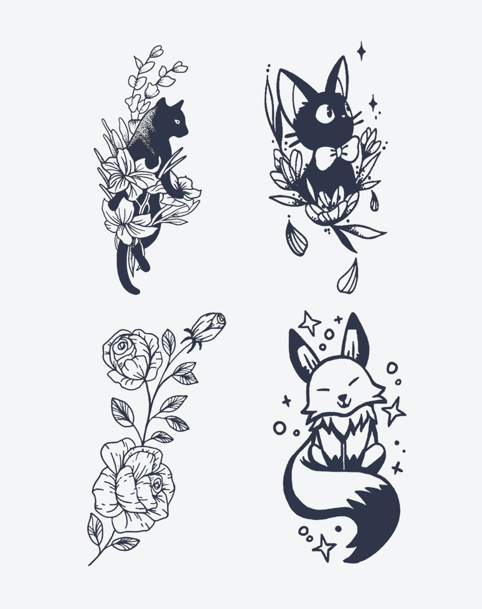 Floral Fables(4 pieces)