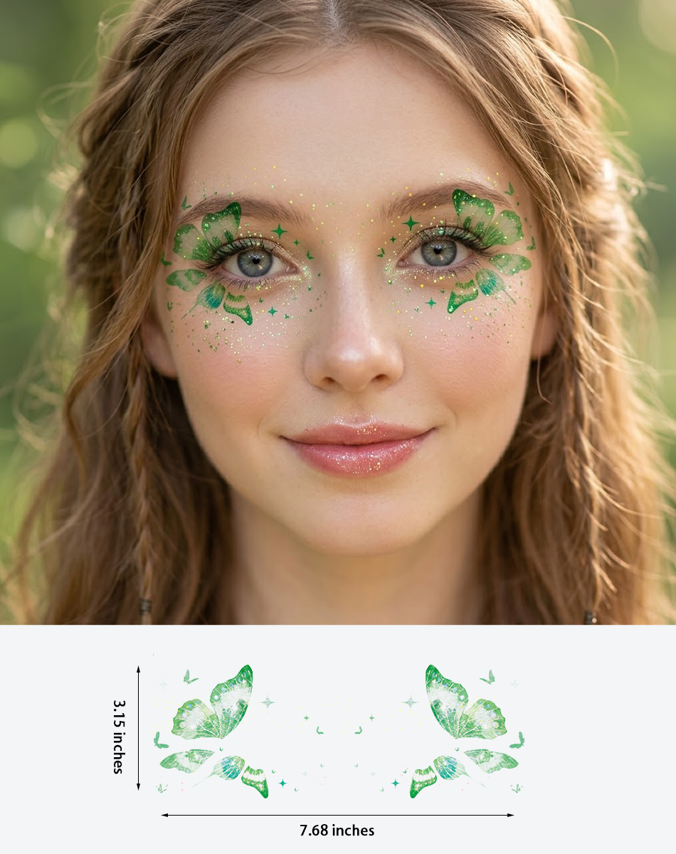 Green Sparkle Butterfly