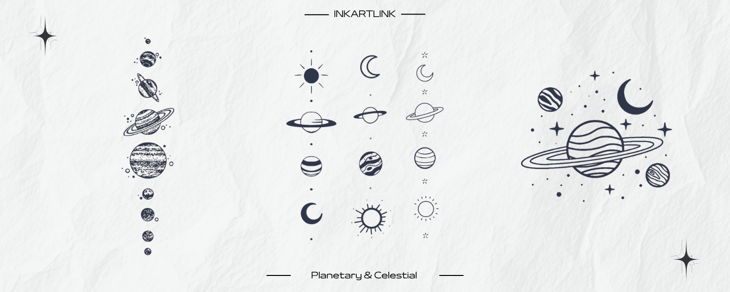 Cosmic Vibes: Planetary & Celestial Tattoos