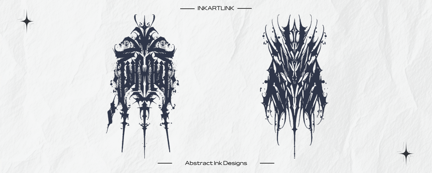 Dark Symmetry Tattoo Set – Abstract Ink Designs