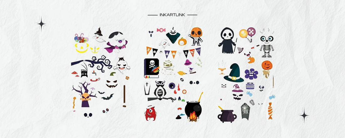 Cute Cartoon Halloween Tattoos: Glow-in-the-Dark Spooky Fun Designs