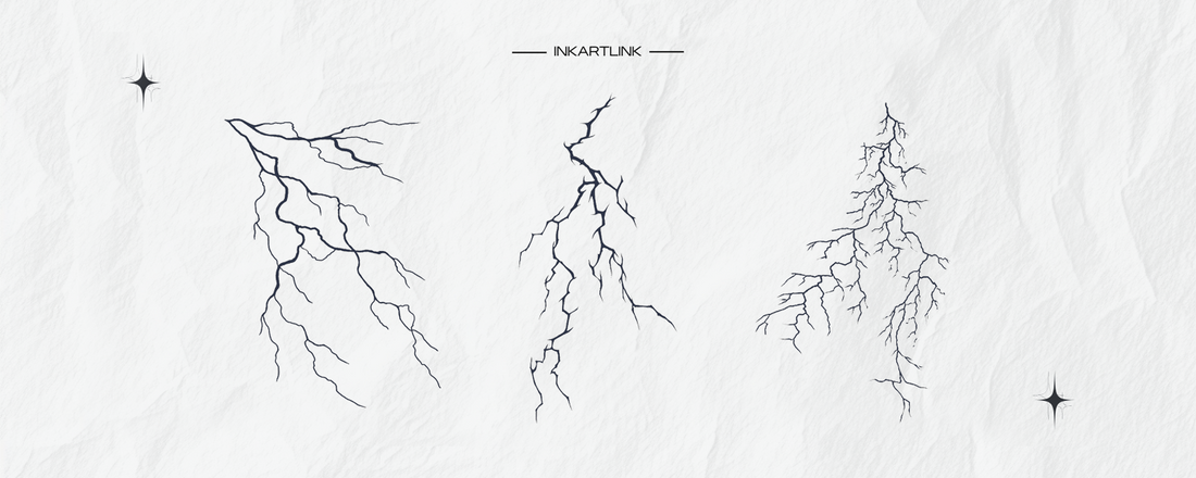 Electric Halloween: 3 Shocking Ways to Style the Cracked Lightning Tattoo Sticke