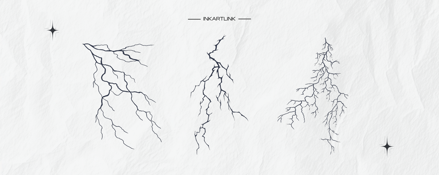 Electric Halloween: 3 Shocking Ways to Style the Cracked Lightning Tattoo Sticke