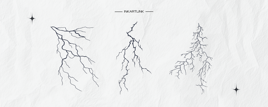 Electric Halloween: 3 Shocking Ways to Style the Cracked Lightning Tattoo Sticke
