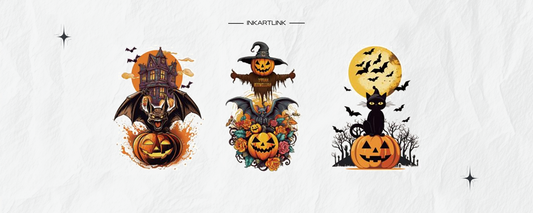 Spooktacular Halloween Tattoos: Bat, Scarecrow & Black Cat Designs
