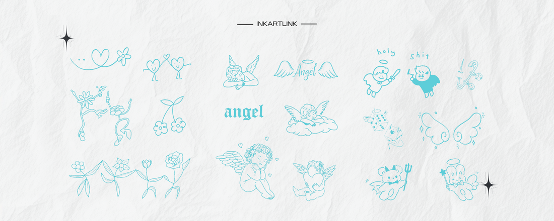Angel-Core &amp; Y2K Vibes: Get This Tattoo Set While It’s on Sale!