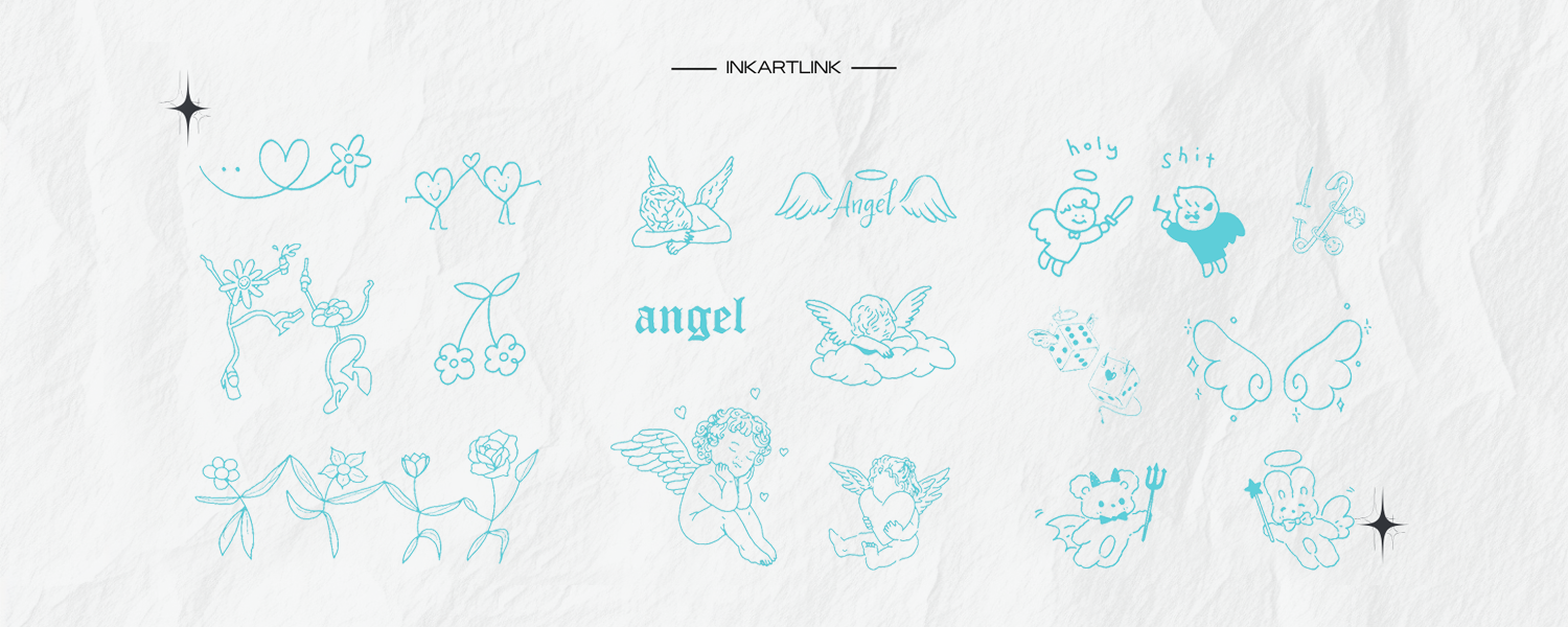 Angel-Core &amp; Y2K Vibes: Get This Tattoo Set While It’s on Sale!