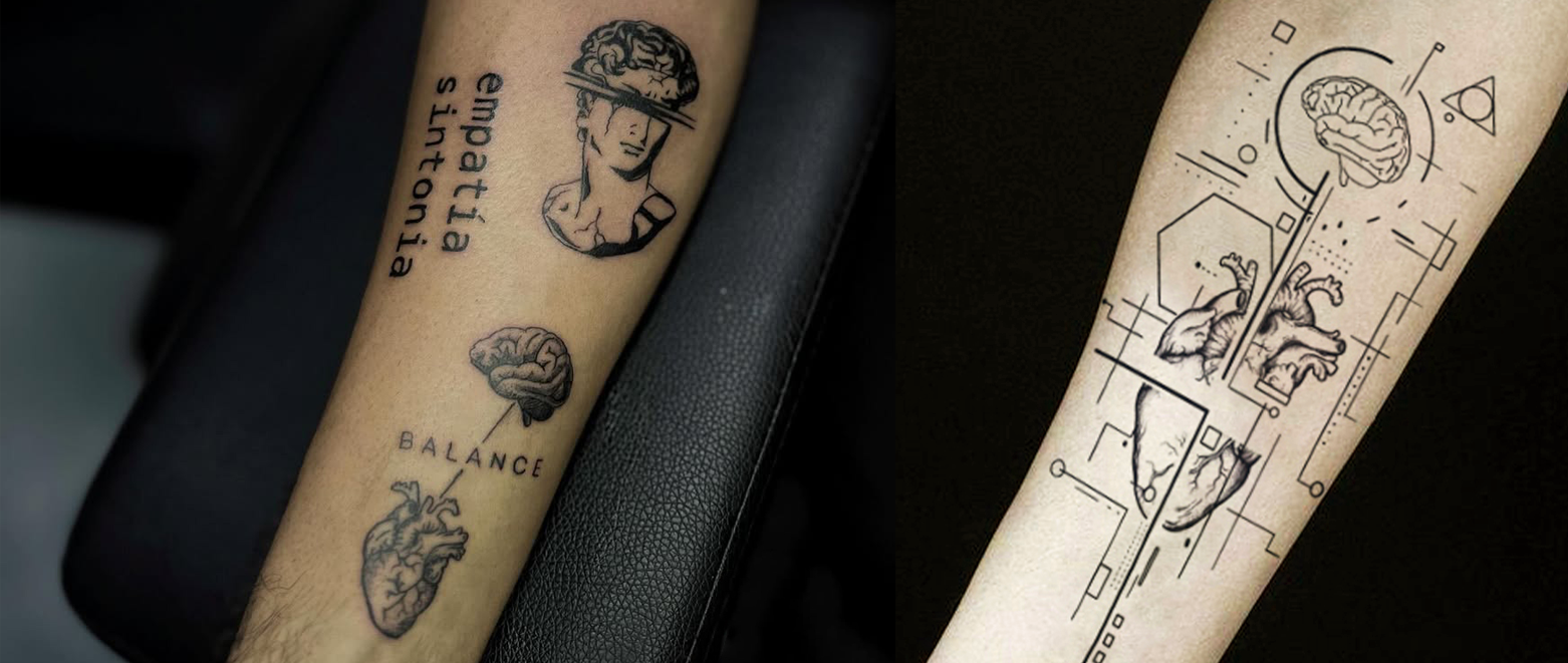 Brain & Heart Tattoos: Philosophy, Style, and Self-Expression