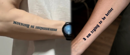 Wear Your Words: The Power of Text-Based Temporary Tattoos
