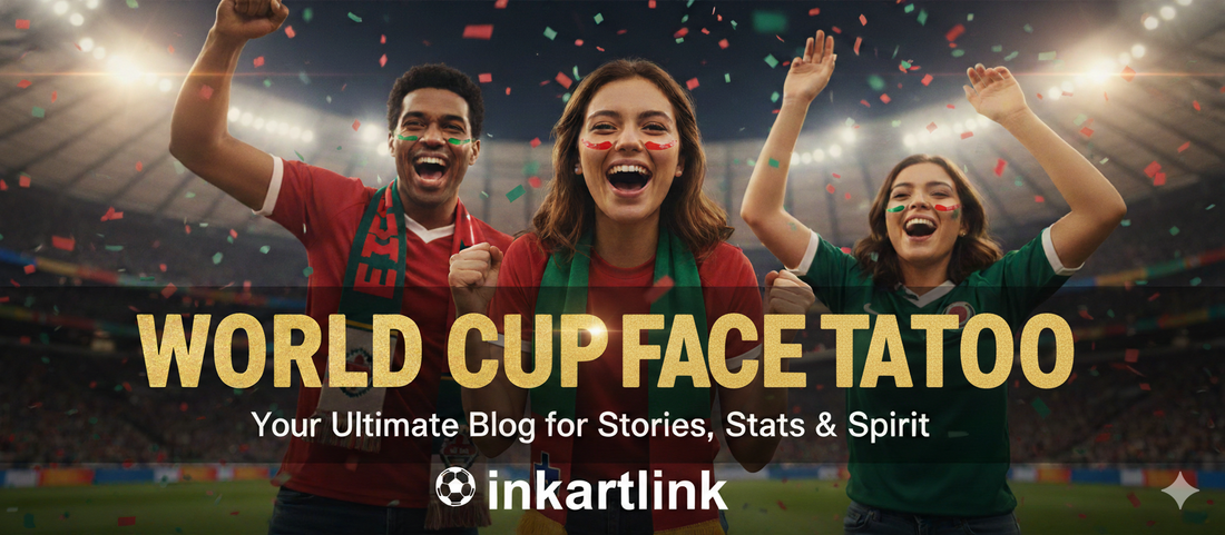 Show Your True Colors: 2 Must-Have World Cup Face Stickers for Fans!