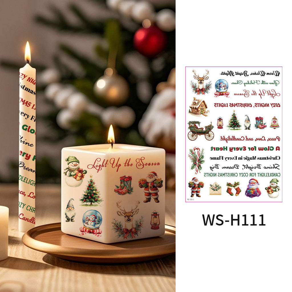 Christmas Candle Magic Decals