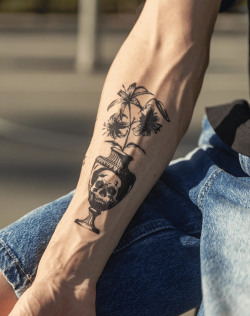 echidna 花瓶 頭蓋骨 plants born （ human）フラワーベース | echidna