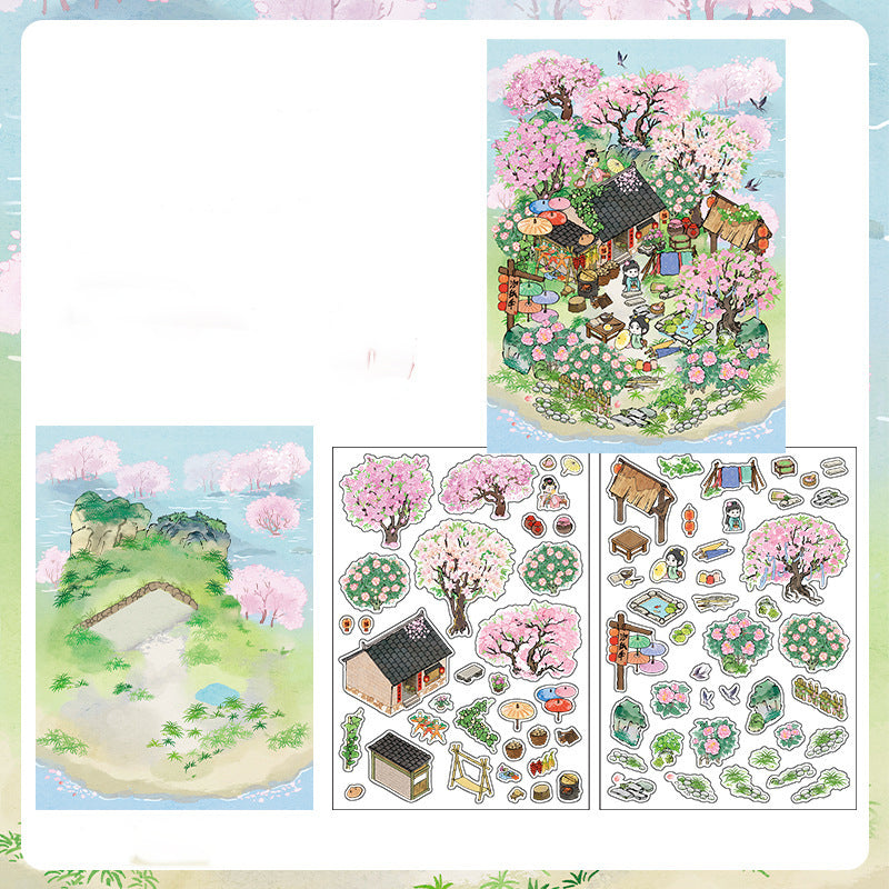 Oriental Vista Diorama Stickers