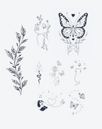 Whispering Flora Tattoo Elegant Design