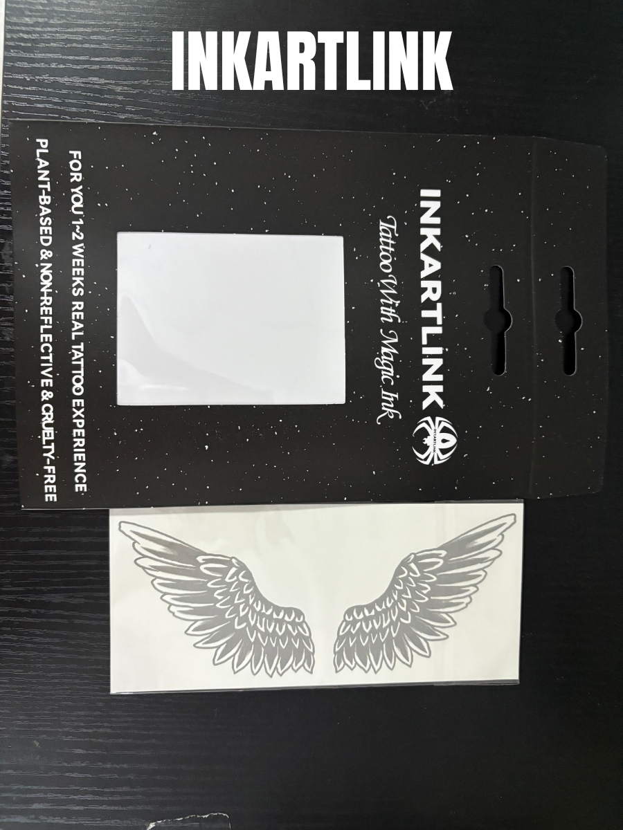 INKARTLINK Wings of Ascent Body Art Stickers Temporary Tattoo