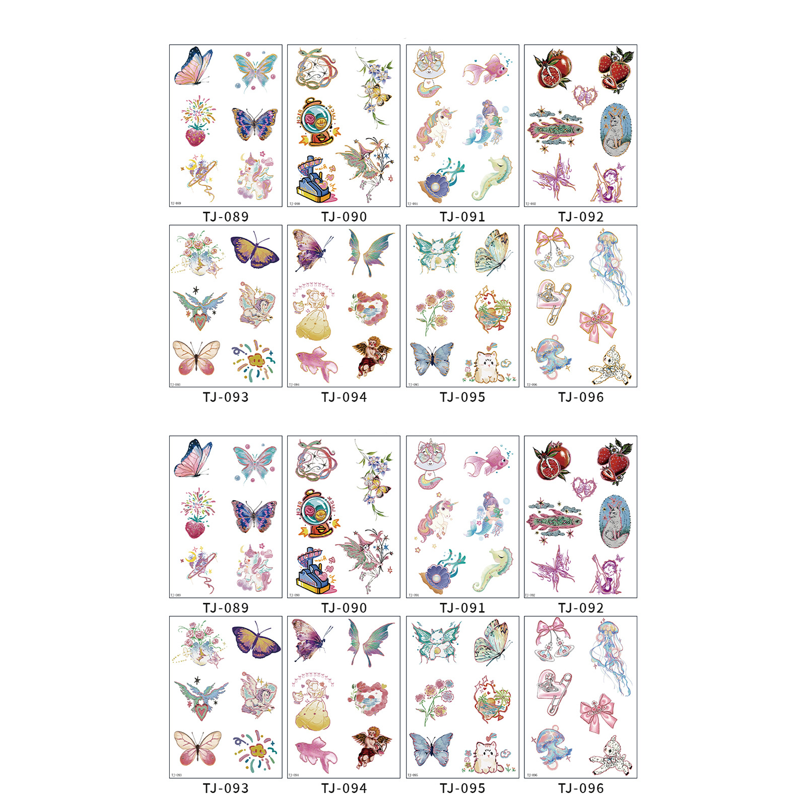 Fairy Butterfly Fantasy Candle Decals