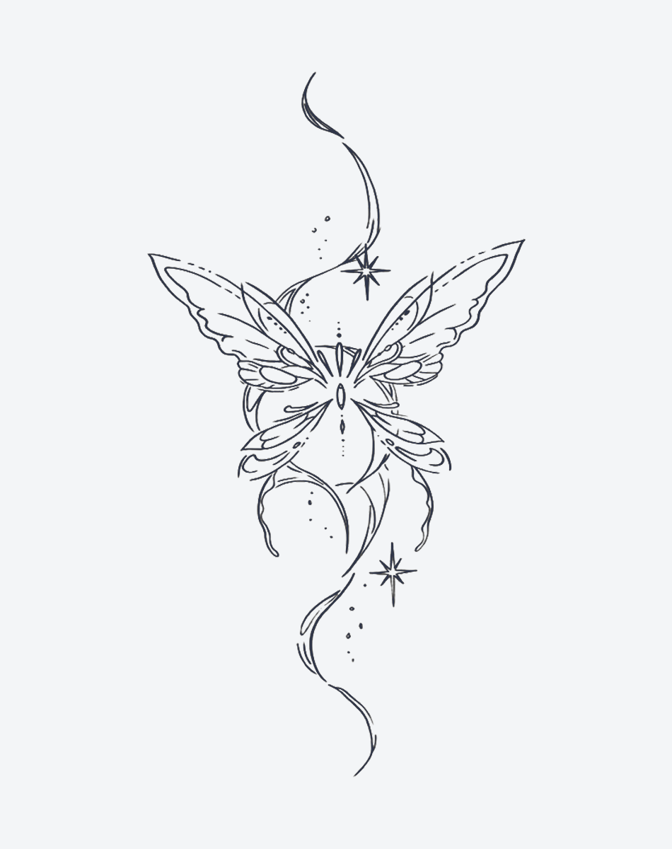 Mystic Butterfly Tattoo