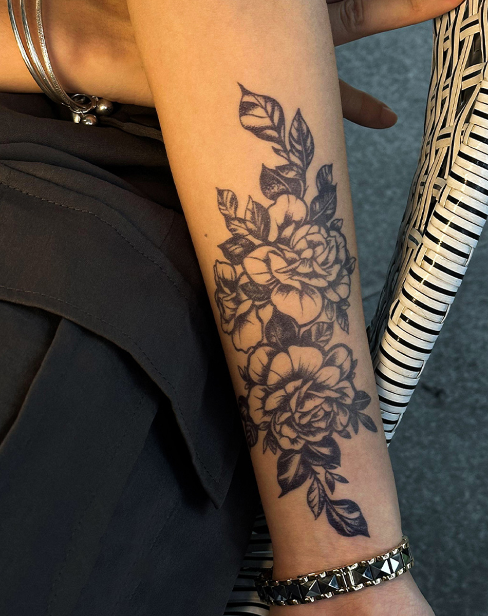 Dark Butterfly & Rose