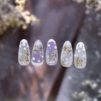 Golden Snow Light Luxury Nail Decals