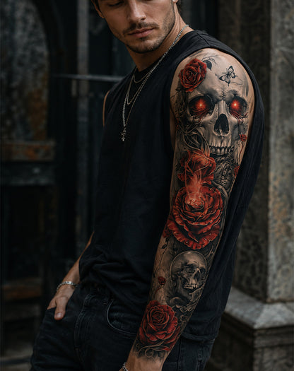 Rose & Ember Skull