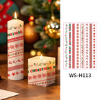 Christmas Candle Magic Decals