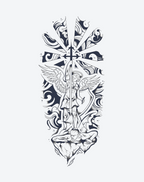 The God of Heaven who steps on evil spirits