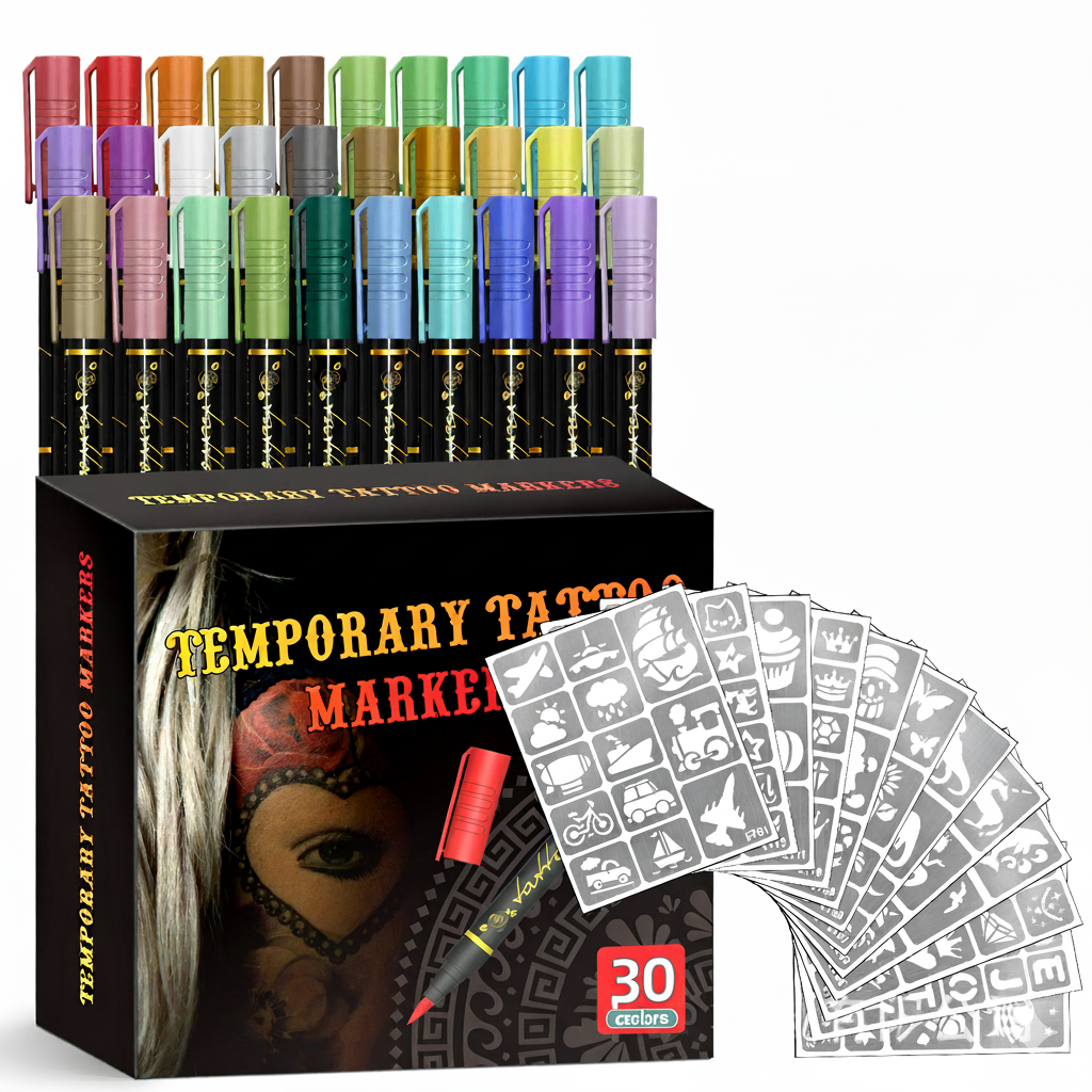 TEMPORARY TATTOO MARKER SET（30-Pack）