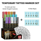 TEMPORARY TATTOO MARKER SET（15-Pack）