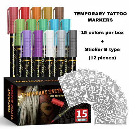 Temporary Tattoo Markers for Skin