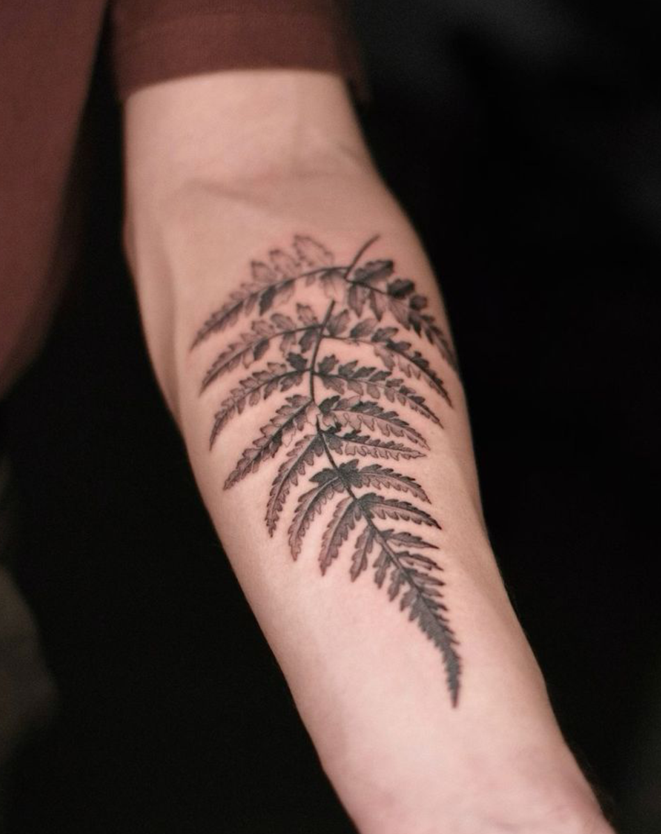 Evergreen Minimal Tattoo