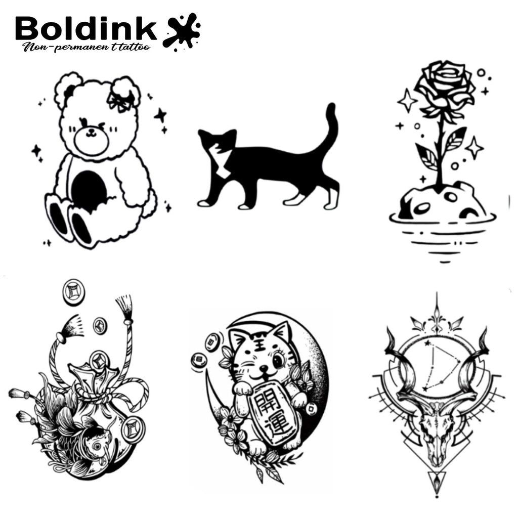 6 Sheets small tattoo Combination 5