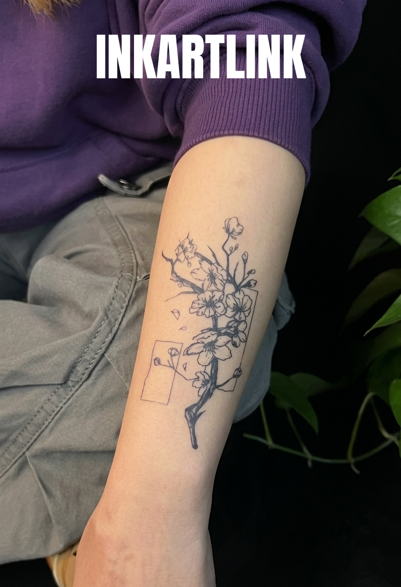 INKARTLINK Wings of Ascent Body Art Stickers Temporary Tattoo