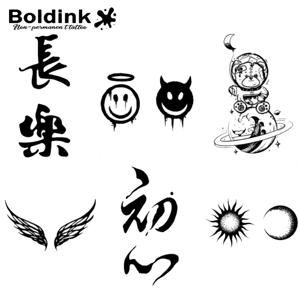 6 Sheets small tattoo Combination 4