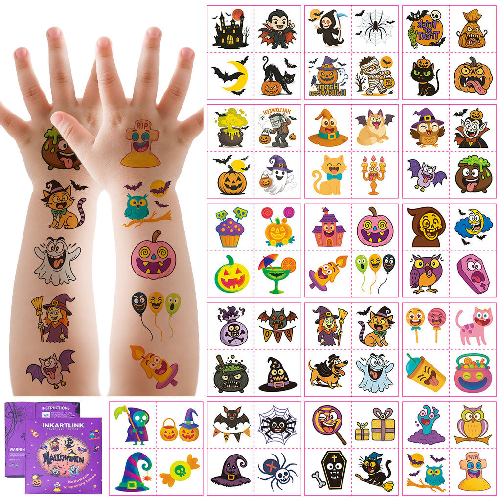 Spooky Temporary Tattoos | Realistic Halloween Tattoos
