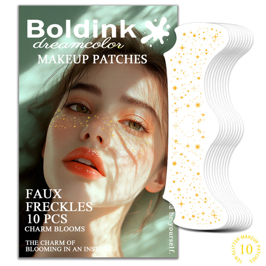 10pcs Golden Freckles Makeup Patch