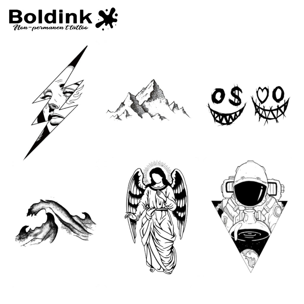 6枚の小さなタトゥーの組み合わせ8