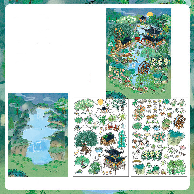 Oriental Vista Diorama Stickers