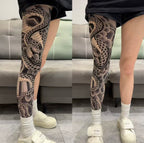 Tattoo Stockings | Sheer Fake Leg Tattoo