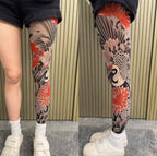 Tattoo Stockings | Sheer Fake Leg Tattoo