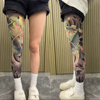 Tattoo Stockings | Sheer Fake Leg Tattoo
