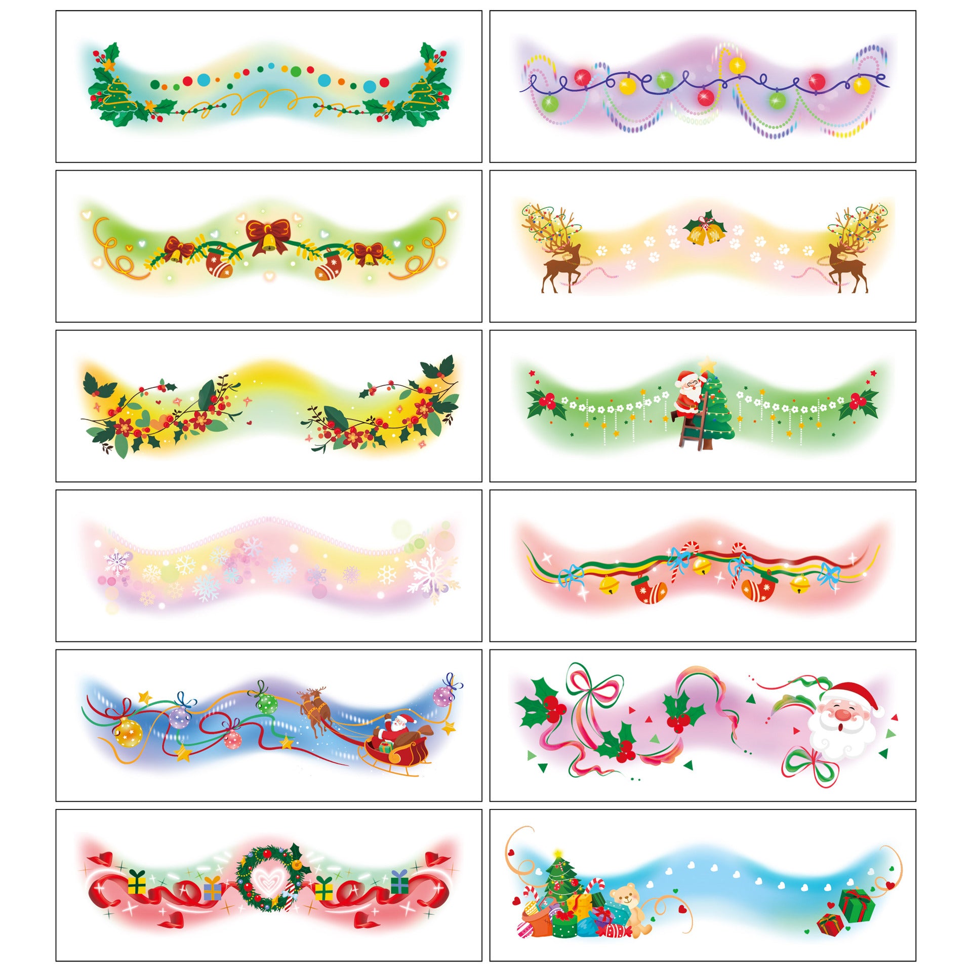 Holiday Glam Face Stickers