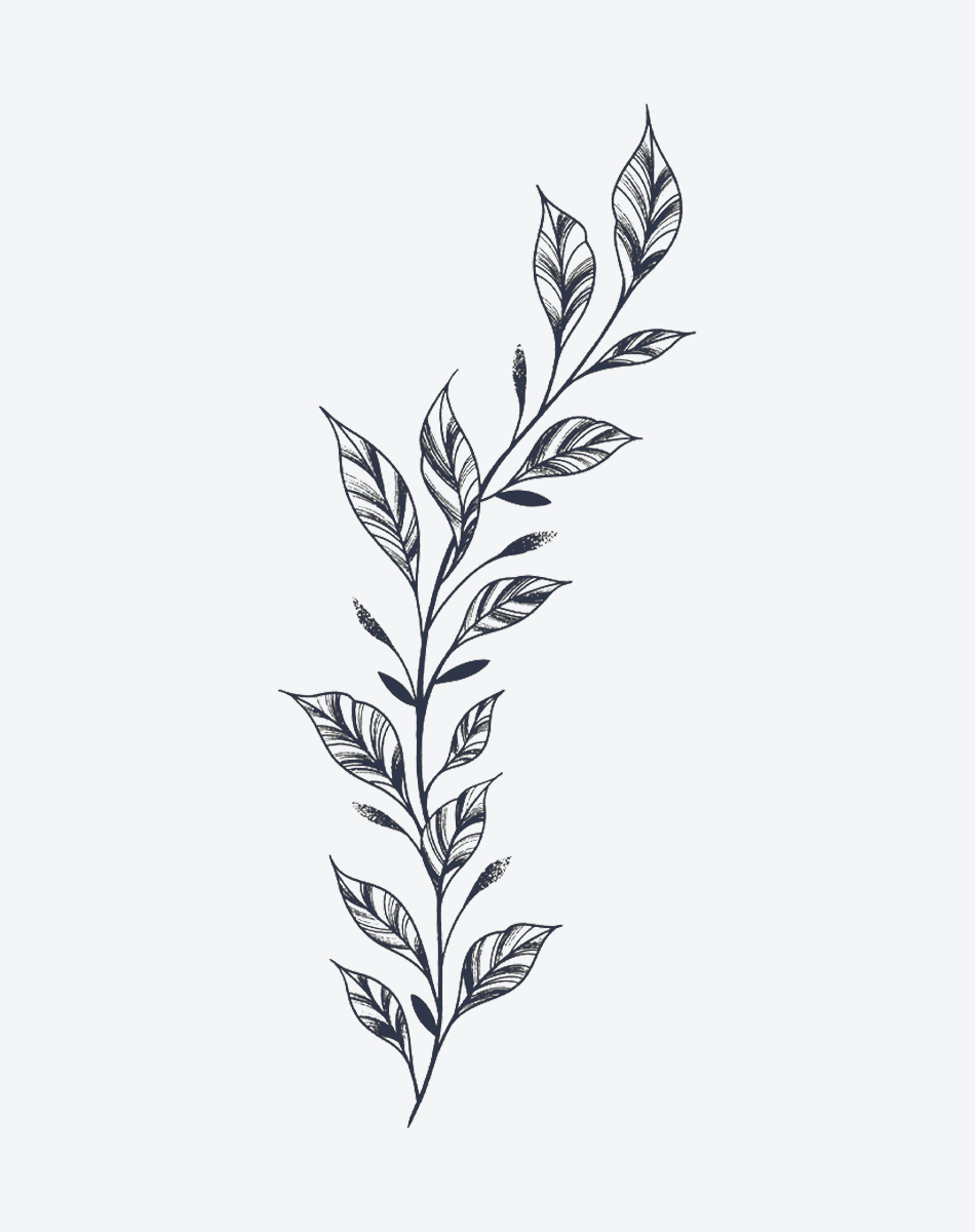 Whispering Flora Tattoo Temporary Style
