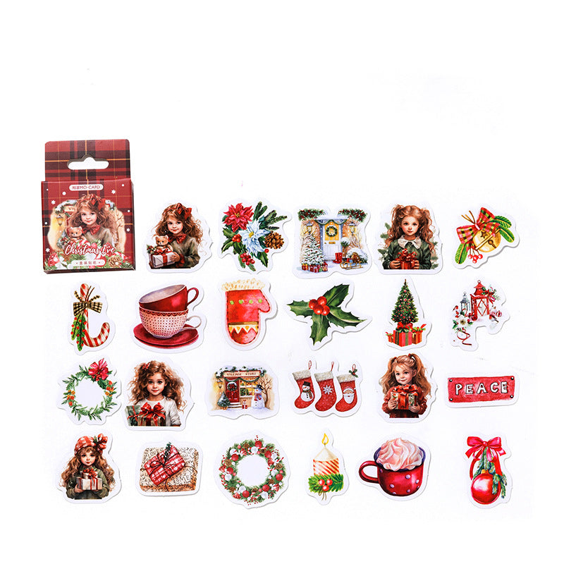 Rustic Holiday Charm Sticker Box