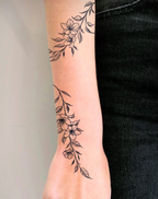 A few little cherry blossoms